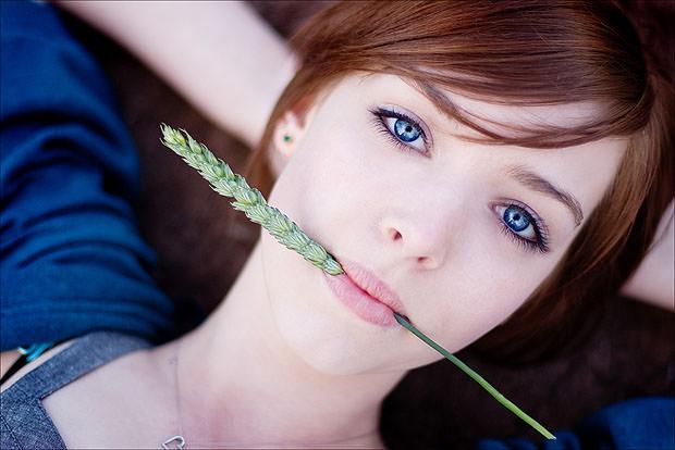 Woman in field