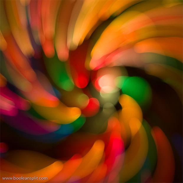 Spiral zoom burst