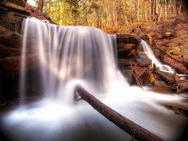 Waterfall with blurred motion